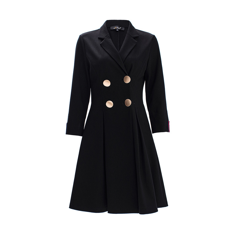 2021早春新款大码连衣裙胖妹妹气质v领遮肚荷叶边裙西装裙