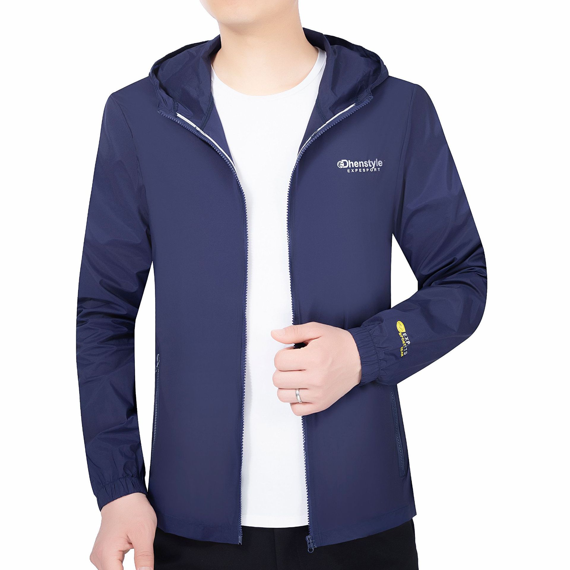 春夏季新品立领爸爸装外套男防晒上衣中年男装男士夹克