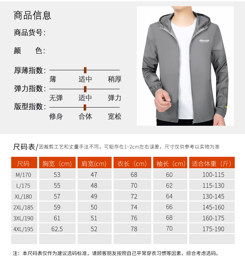 春夏季新品立领爸爸装外套男防晒上衣中年男装男士夹克(图2)