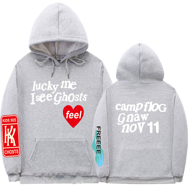 爷专辑KIDS SEE GHOSTS FREEEE HOODIE 卫衣 帽衫(图4)